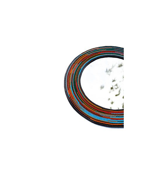 Kibra' Brightly Beaded Wall Mirror