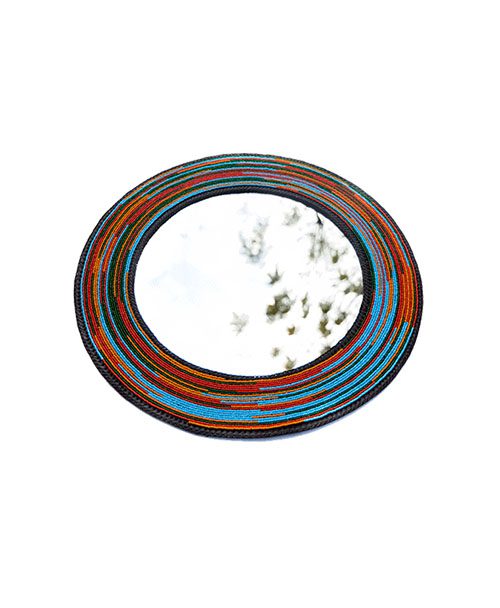 Kibra' Brightly Beaded Wall Mirror