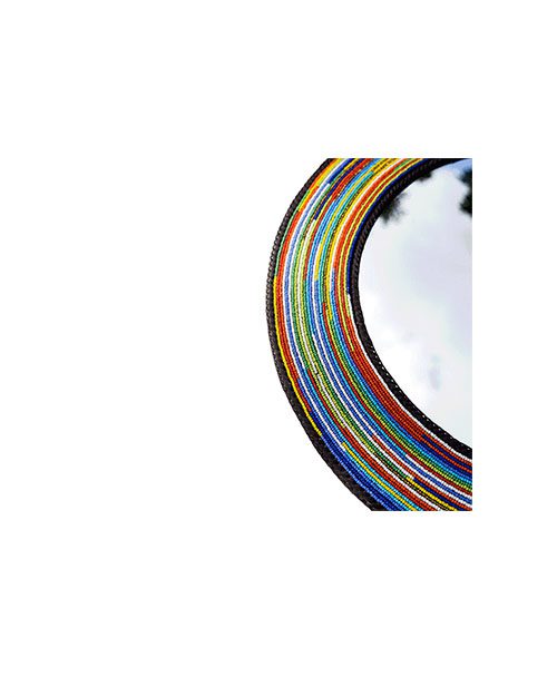 'Kibra' Wall Mirrors (Colourful Beaded Pattern)