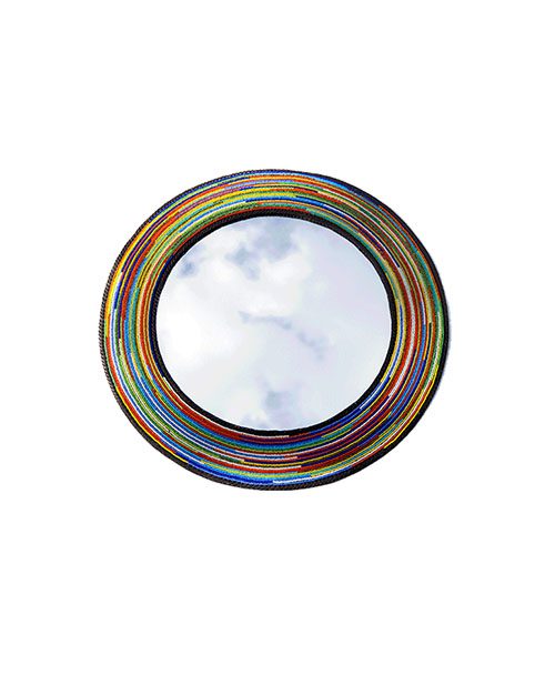 'Kibra' Wall Mirrors (Colourful Beaded Pattern)
